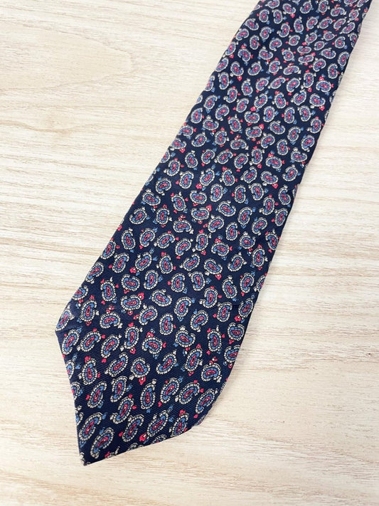 vintage 70s hardy amies paisley silk tie - good market thrift store
