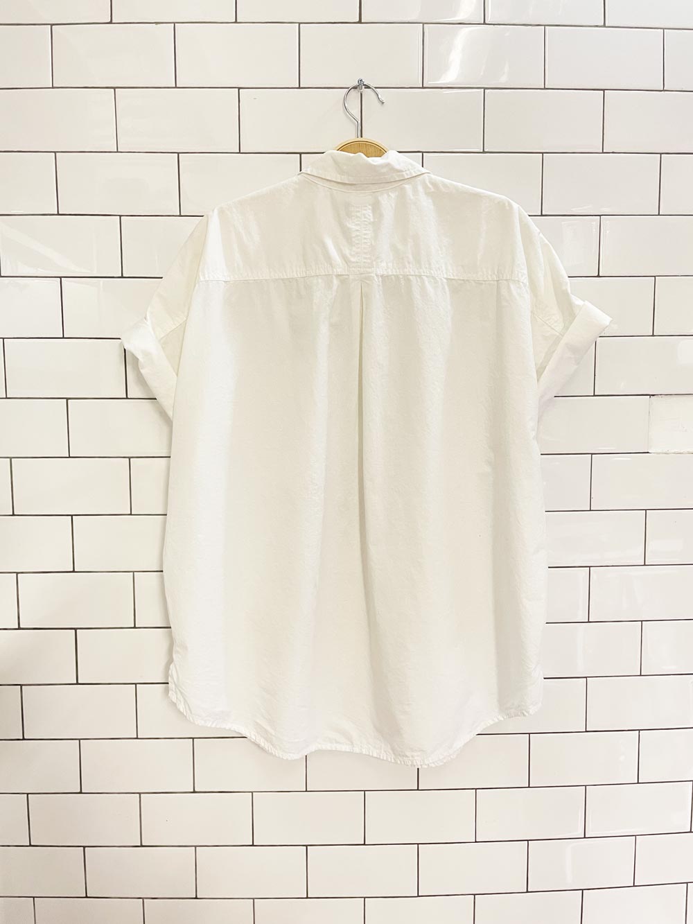 lucky rolled sleeve poplin shirt - good market thrift store