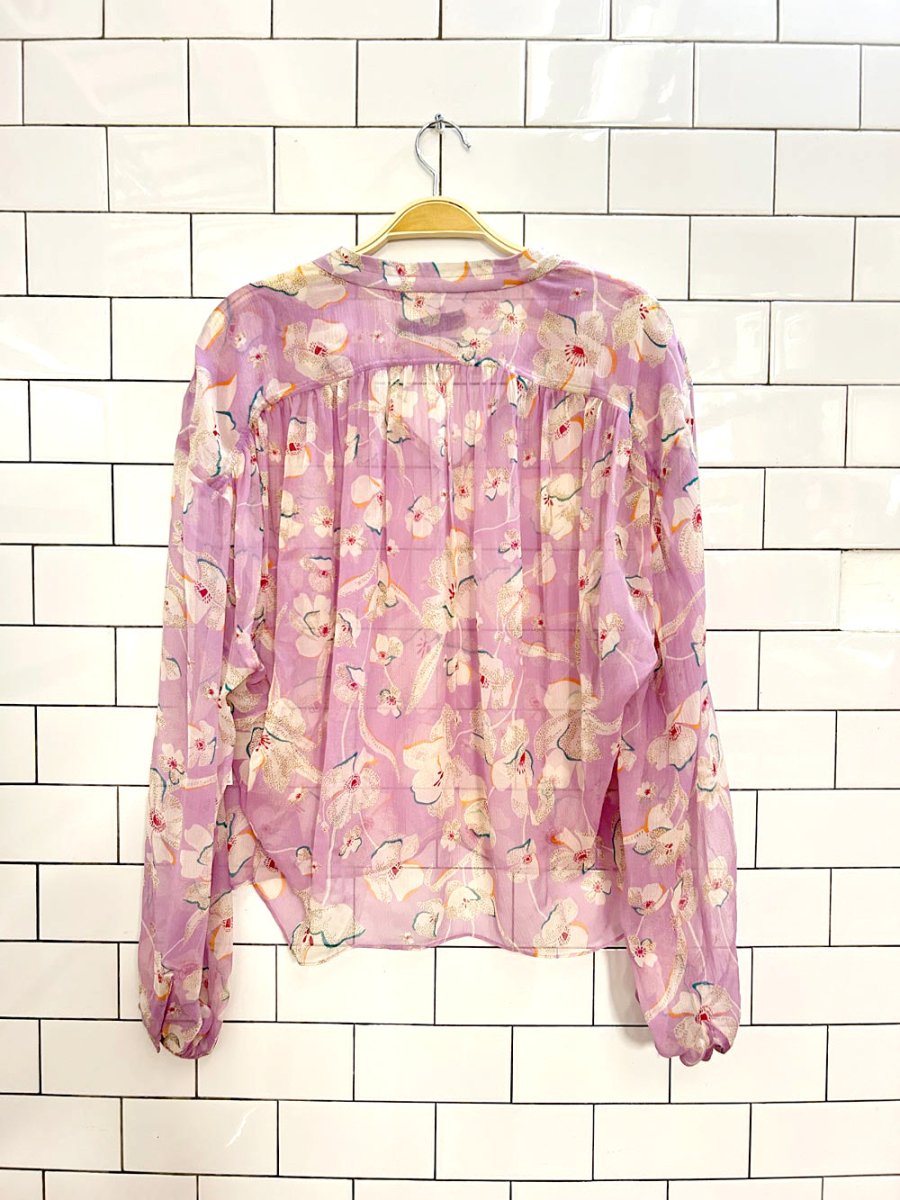 nwt joie 2024 feyanna floral silk chiffon blouse - good market thrift store