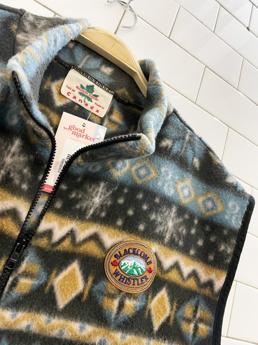 vintage 90s whistler fleece vest - good market thrift store