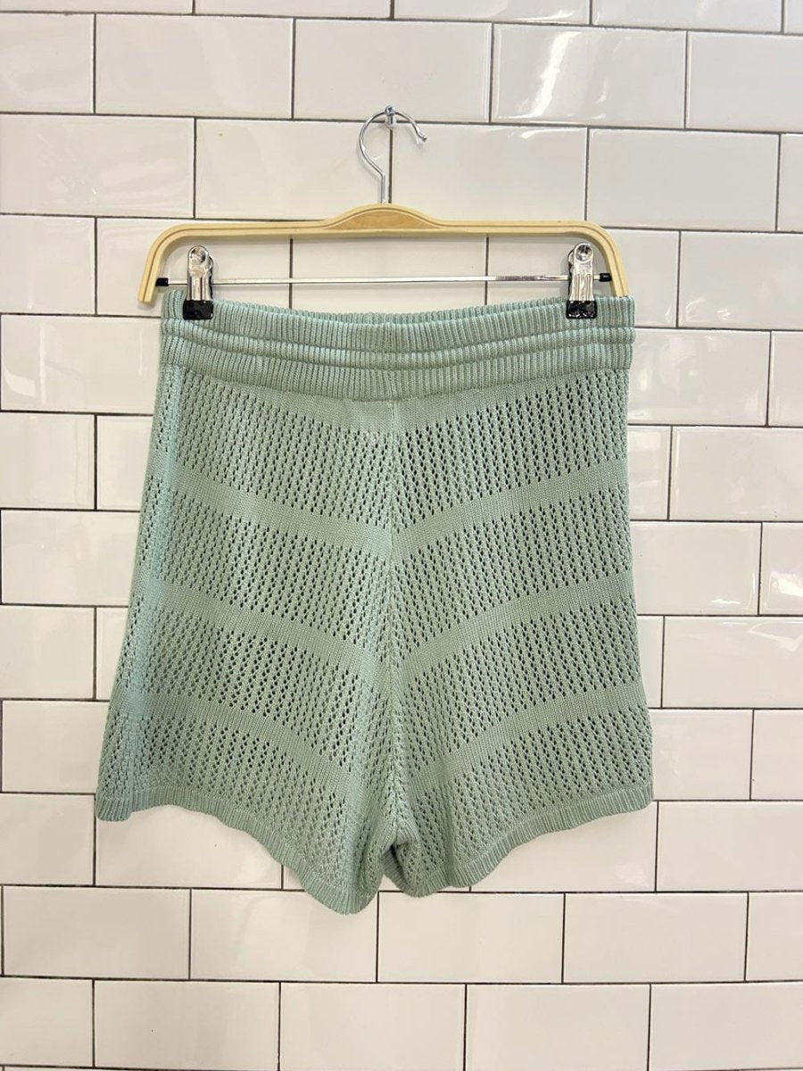 seven wonders samia oversized crochet tee and shorts set - good market thrift store