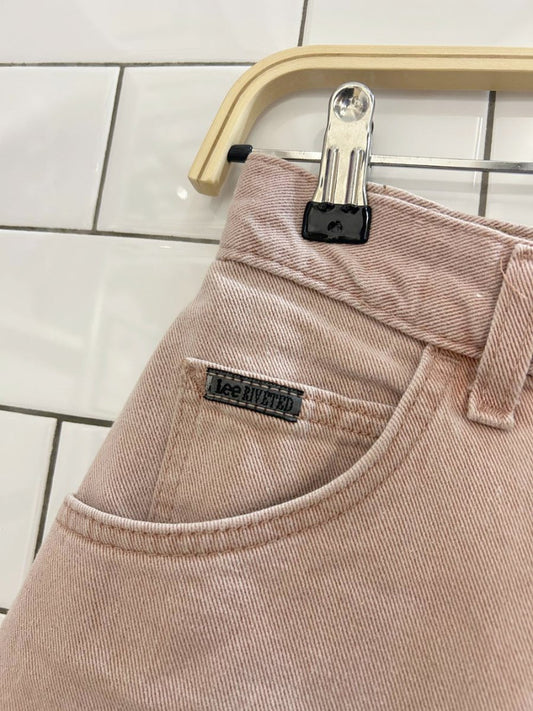 vintage 90s lee riveted high rise denim shorts - good market thrift store