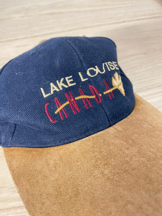 vintage 90s lake louise suede brim hat - good market thrift store