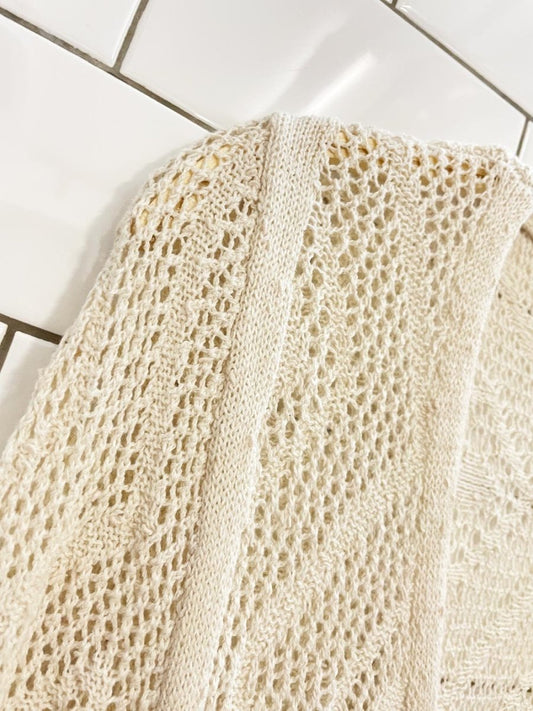 free people crochet full button festival midi dress - good market thrift store