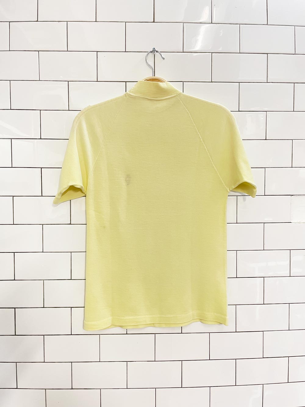 vintage 60s embroidered golf caddy mockneck tee - good market thrift store