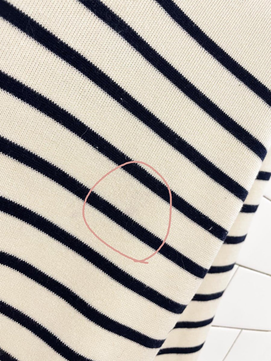 & other stories collared sailor stripe relaxed knit sweater - good market thrift store