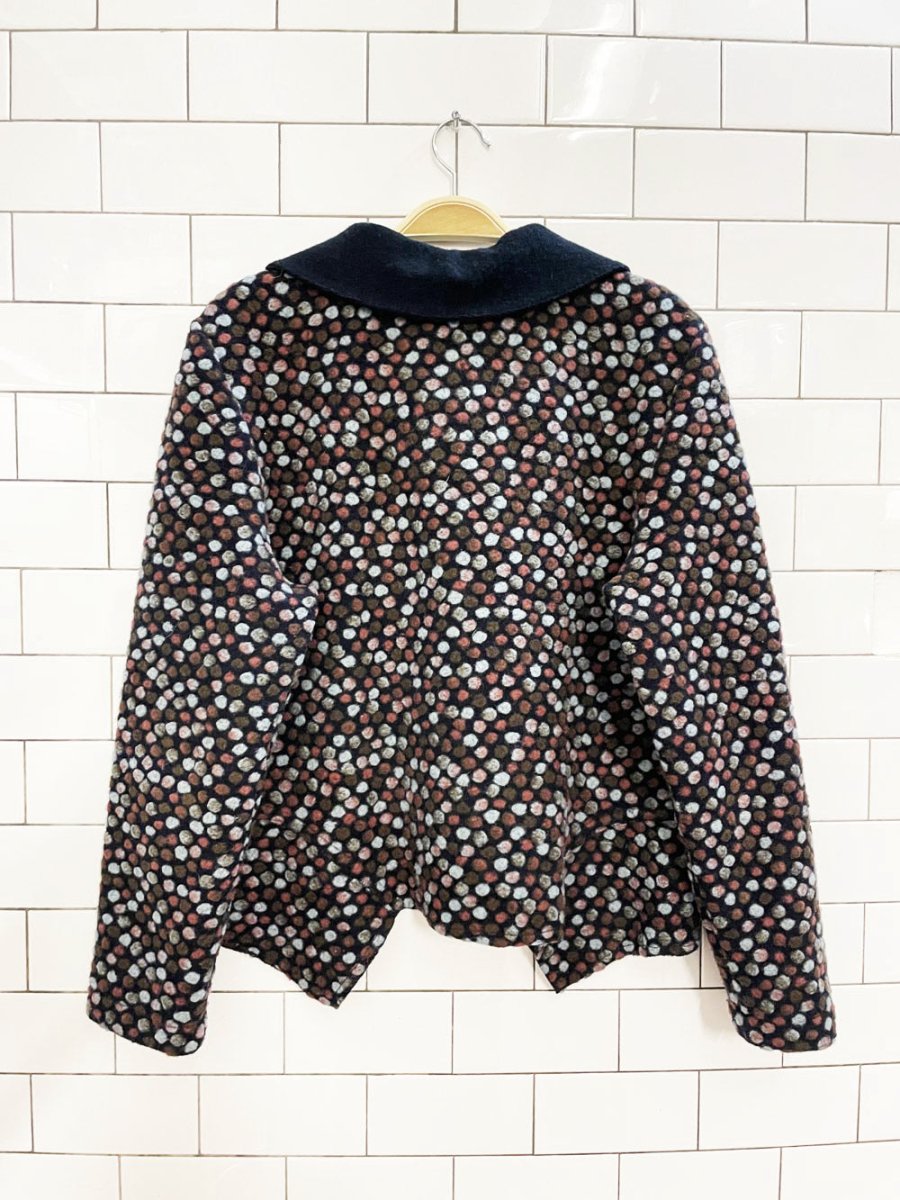 vintage 00s tib design felted wool fall jacket - good market thrift store