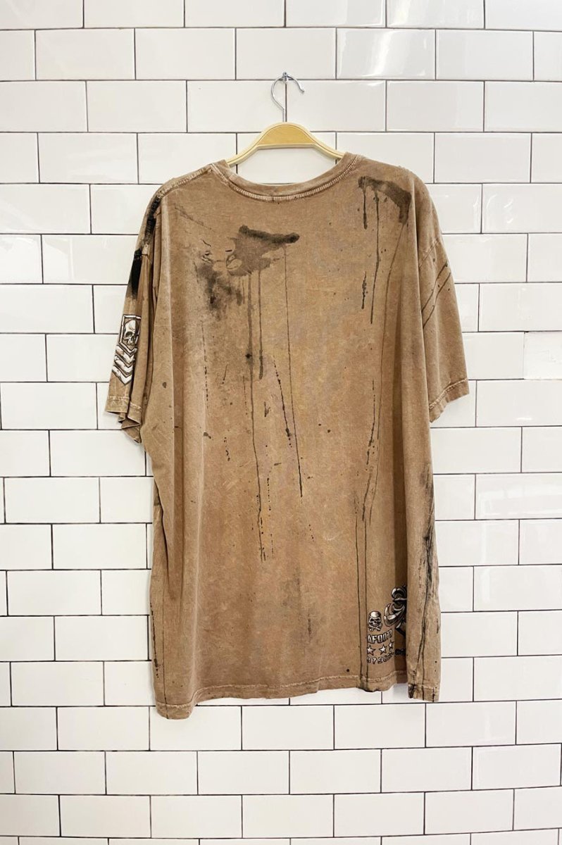 y2k affliction eagle shield tee - good market thrift store