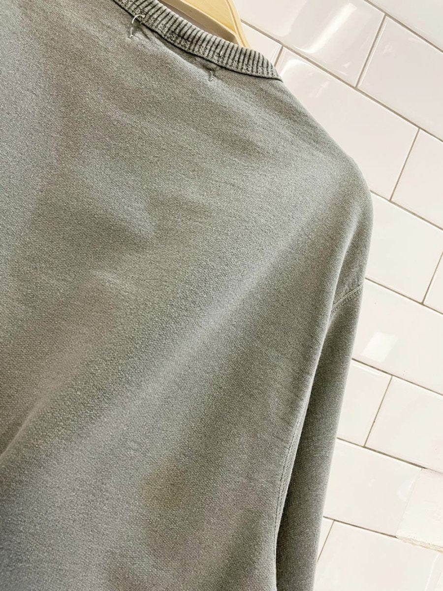 vintage 90s windriver embroidered faded cottage crew sweatshirt - good market thrift store