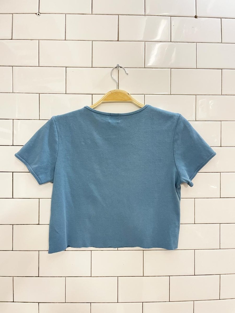 vintage 90s gap baby rib crop tee - good market thrift store