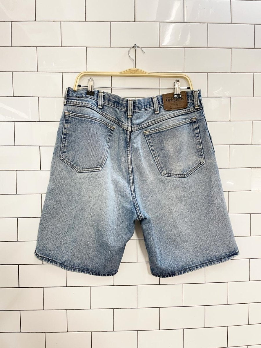 vintage wrangler long denim shorts - good market thrift store