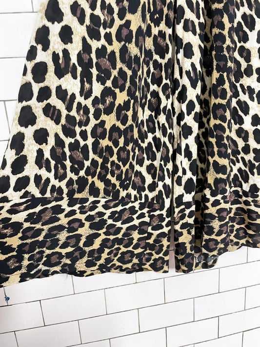 urban outfitters animal print halter wide leg jumpsuit - good market thrift store