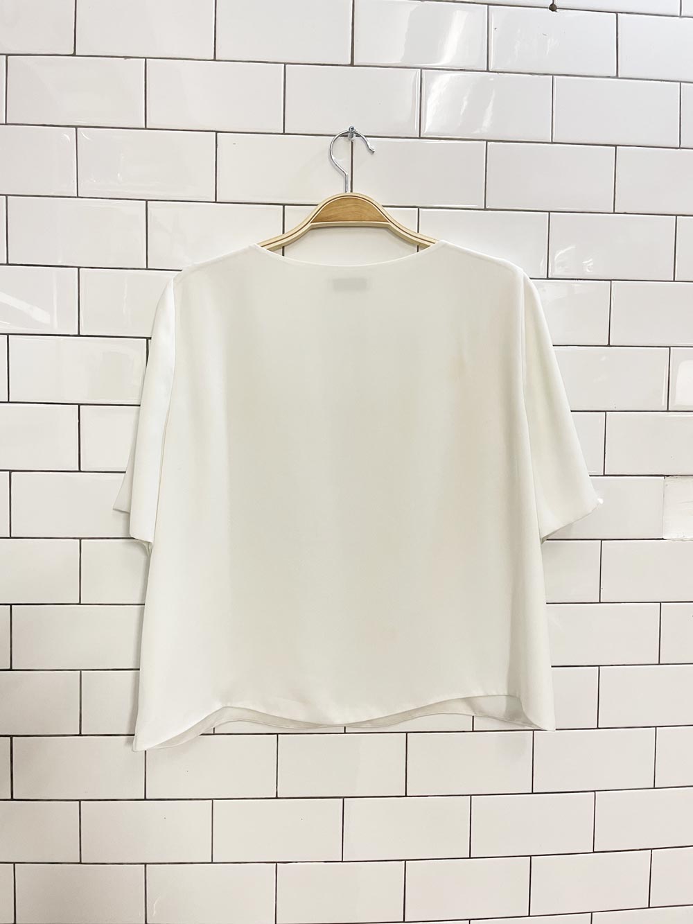 babaton randy short sleeve blouse - good market thrift store