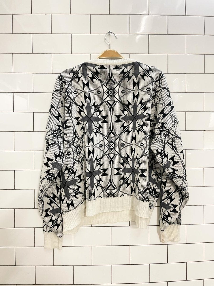 vintage 80s mayo wenty knit dad sweater - good market thrift store