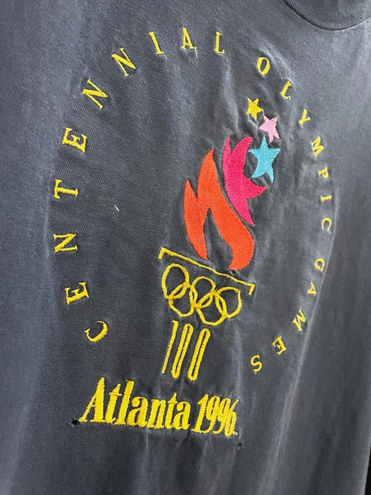 vintage atlanta 1996 games embroidered tee - good market thrift store