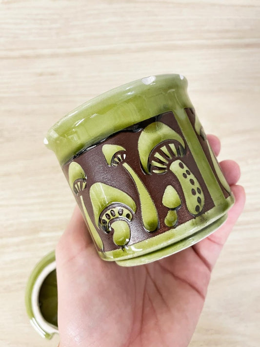 vintage japanese mushroom sugar jar - good market thrift store