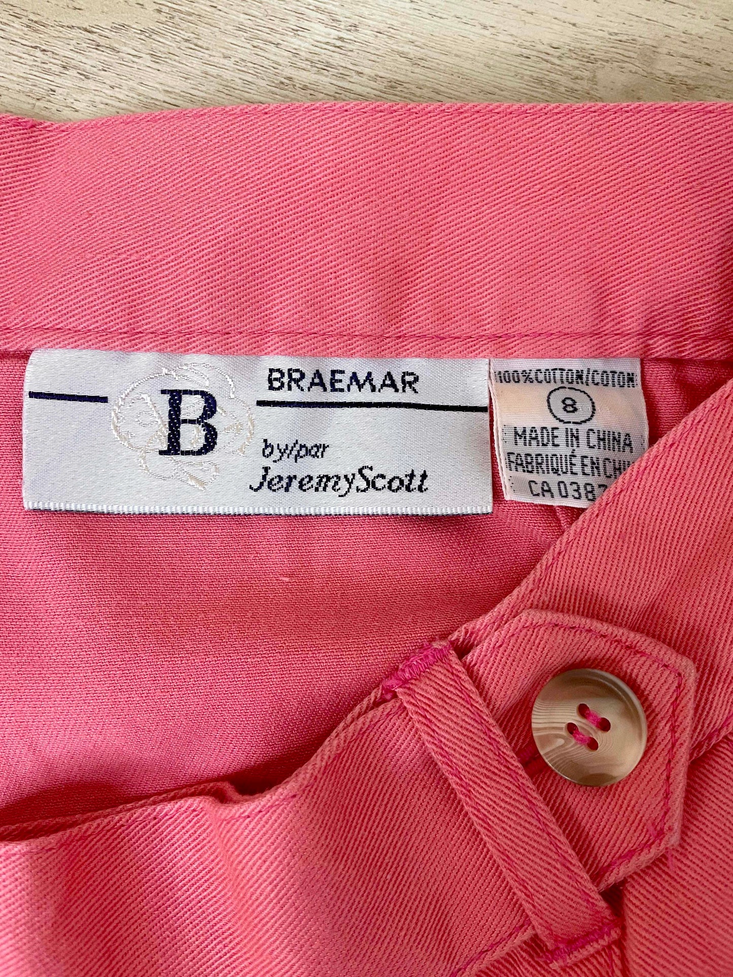 vintage 90s braemar by jeremy scott pleated trouser shorts