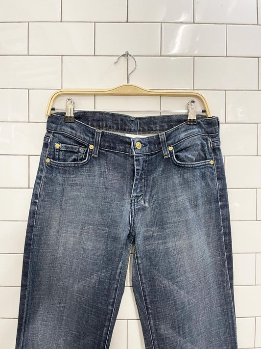 y2k 7 for all mankind dojo low rise flare leg jeans - good market thrift store