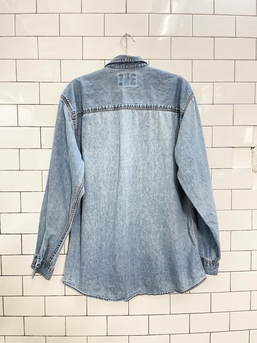 vintage levi's orange tab denim shirt - good market thrift store