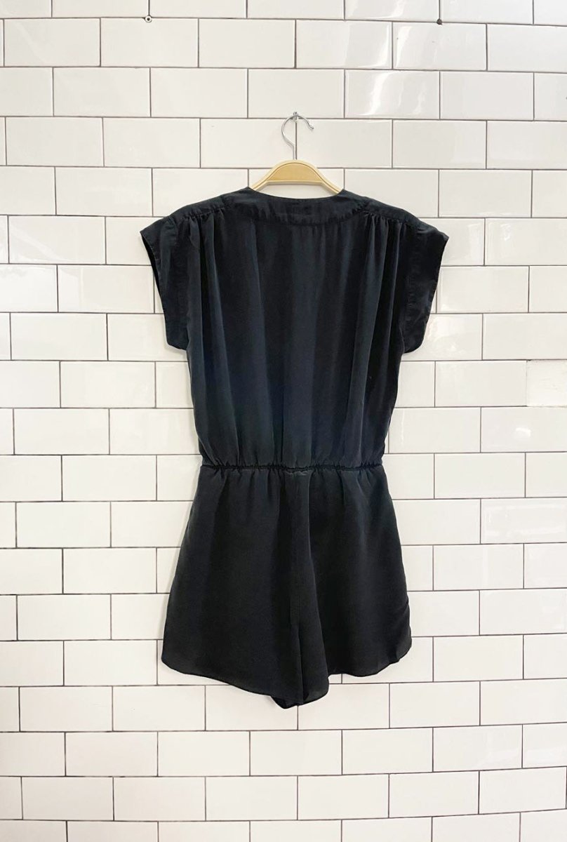 babaton corbett relaxed silk romper - good market thrift store