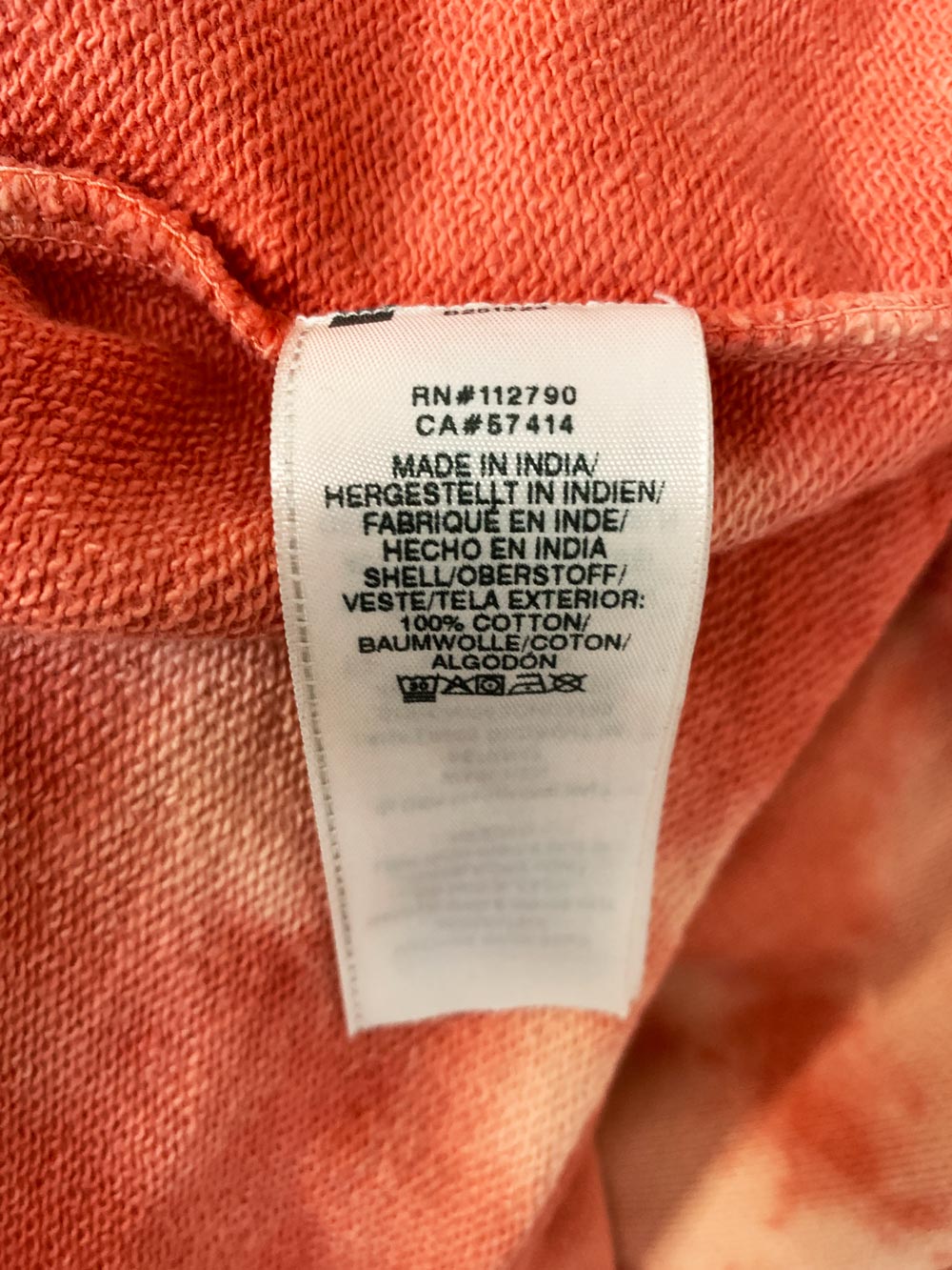 true religion tie dye oversized raw hem hoodie