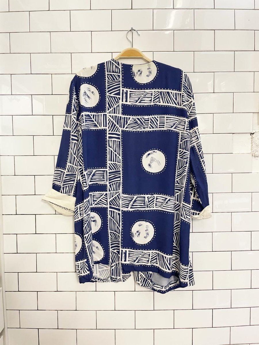 vintage 80s joseph ribkoff abstract shorts + jacket set - good market thrift store