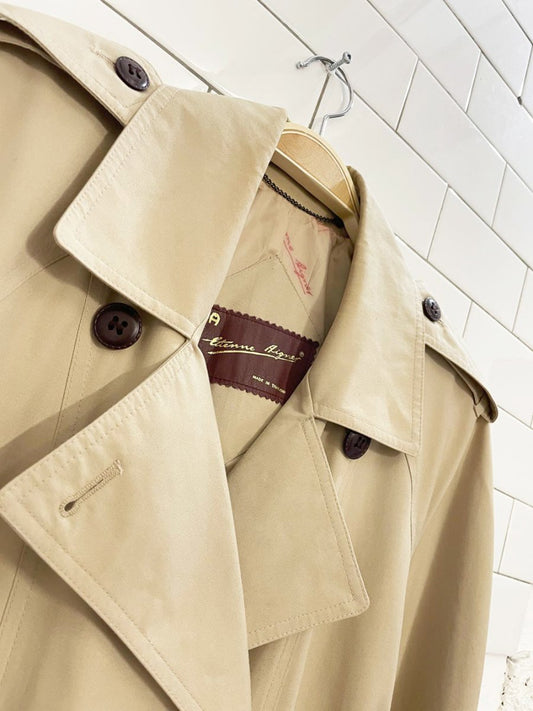 vintage etienne aigner classic trench coat - good market thrift store