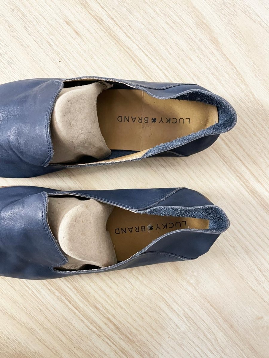 lucky brand cahill leather slip on shoes - good market thrift store