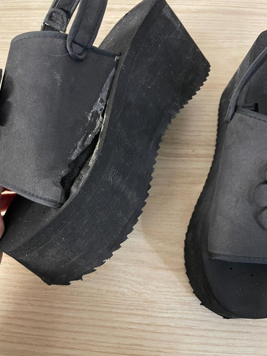 UO zoe eva platform flower sandal - good market thrift store