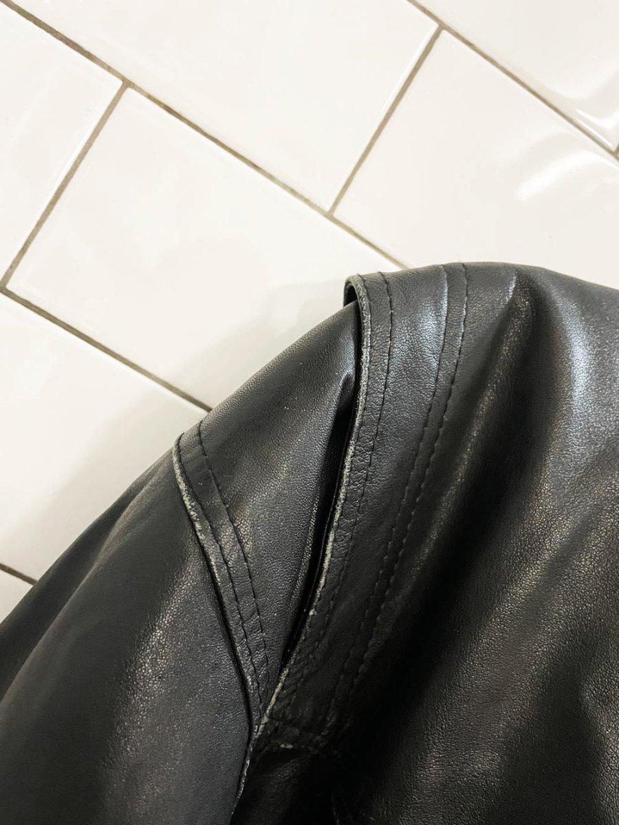 vintage 90s carlos soft leather bomber jacket - good market thrift store