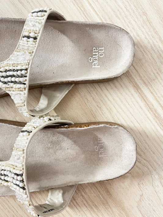 no angel boho beaded thong sandal - good market thrift store