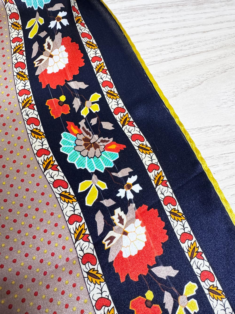 100% silk floral xl long rectangle scarf
