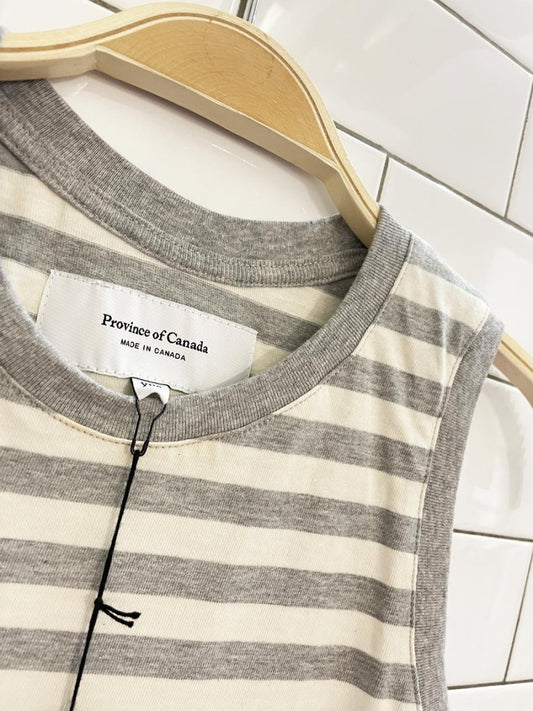 nwt province of canada tuesday stripe tank top - good market thrift store