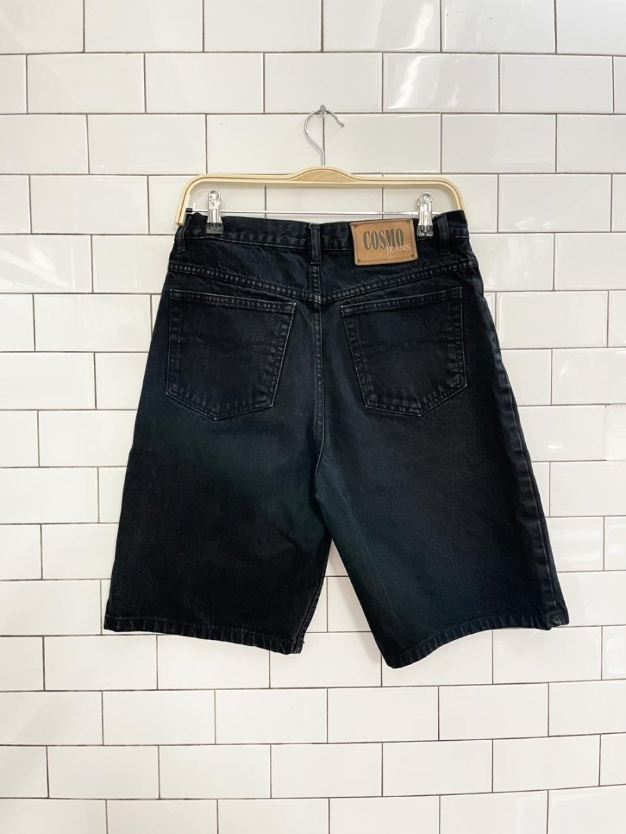 vintage 90s cosmo star hiker long denim shorts - good market thrift store