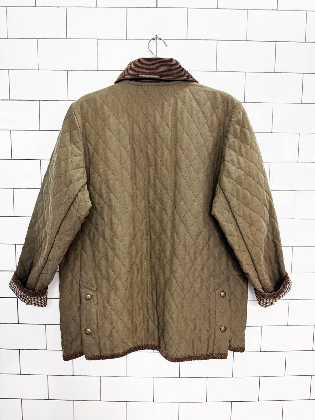 orvis chunky cord collar quilted barn coat | chore