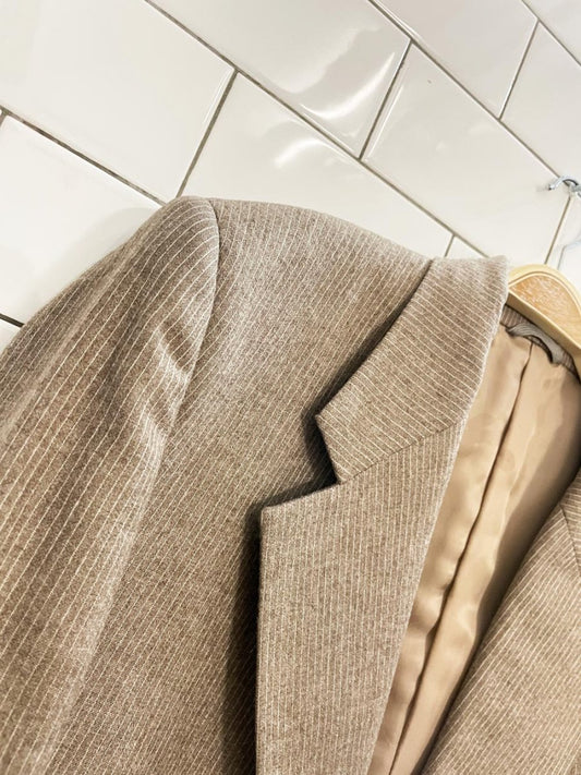 vintage vaislers london pure wool oversized menswear blazer - good market thrift store