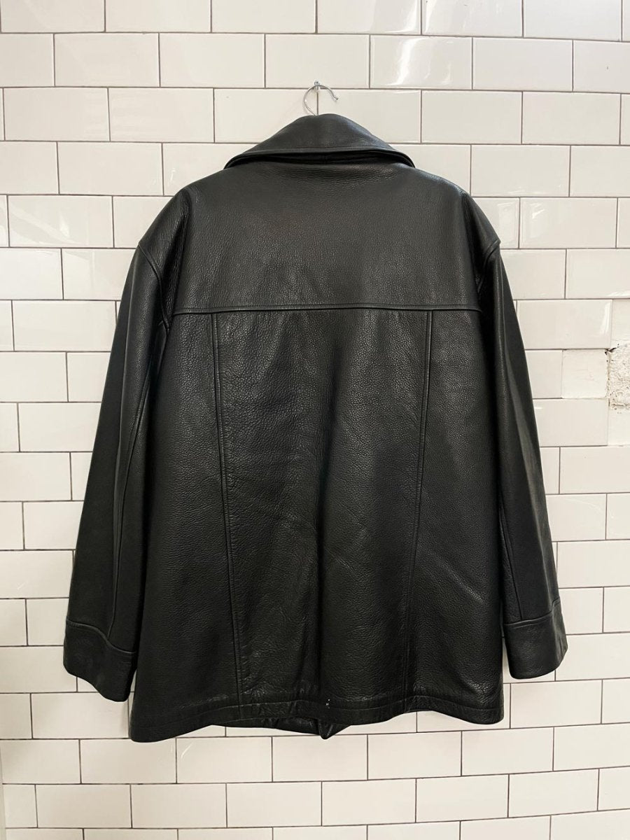 vintage danier heavy leather lined jacket - good market thrift store