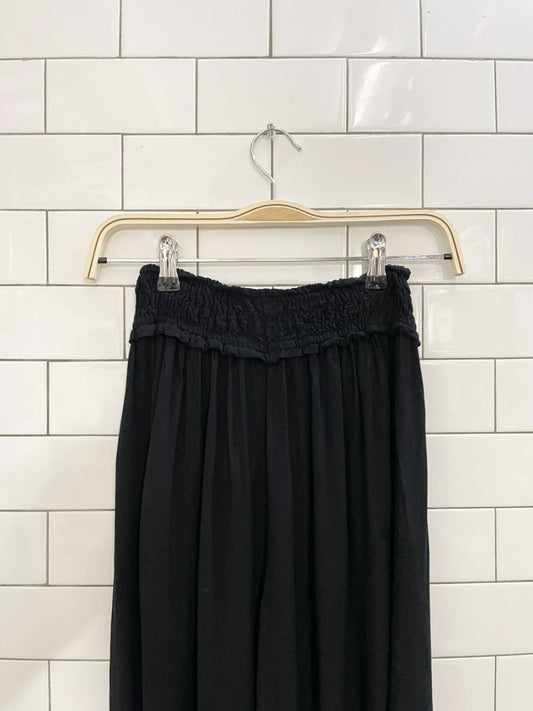 shinestar ruched waist wide leg flowy pants - good market thrift store