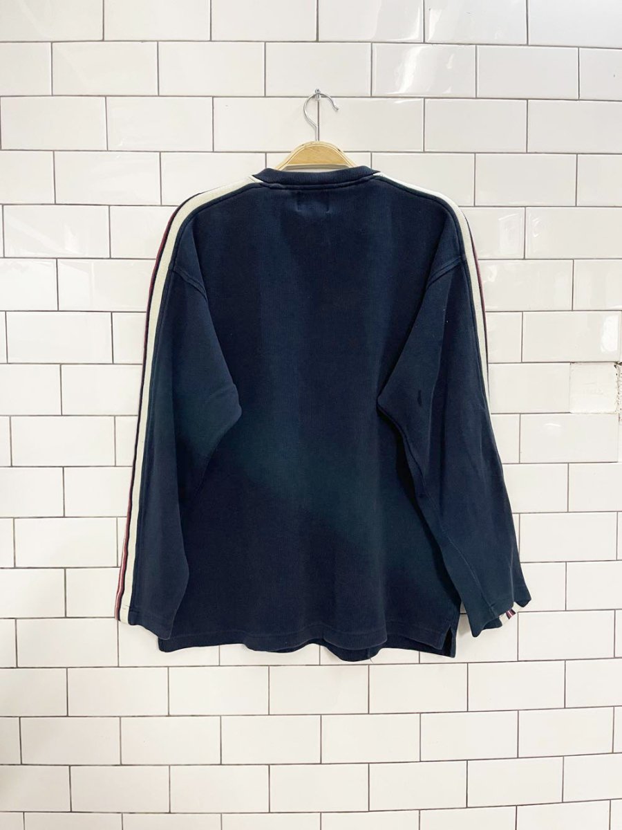 vintage 90s bugle boy ribbed stripe long sleeve top - good market thrift store