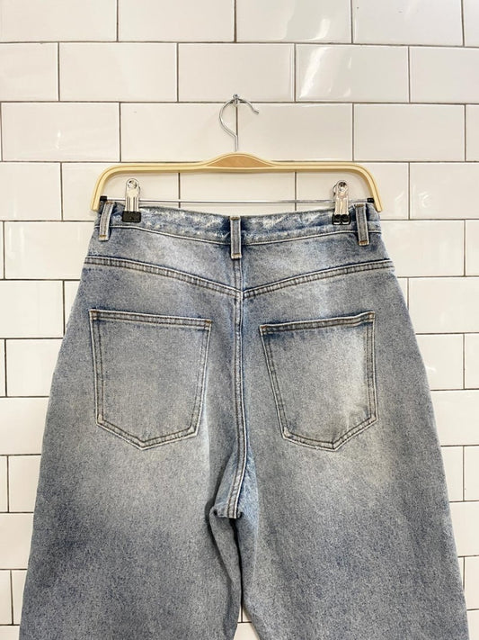 asos distressed balloon leg jeans - good market thrift store