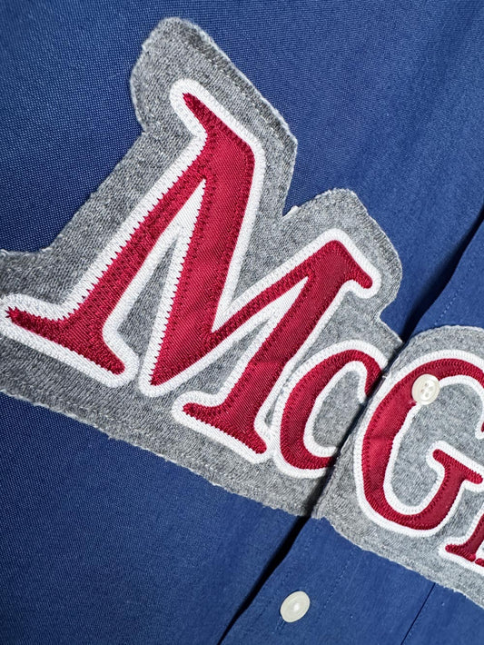 eddie bauer x vintage mcgill university collegiate sporty prep cropped shirt | rework | russell