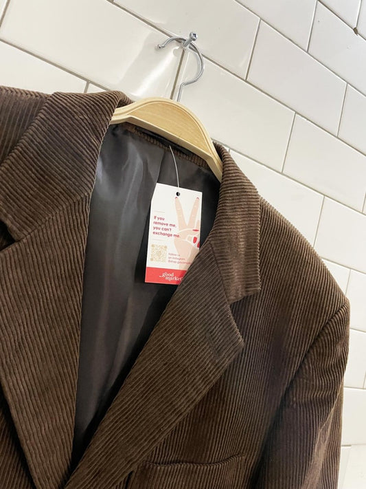 vintage protocol chunky cord blazer - good market thrift store