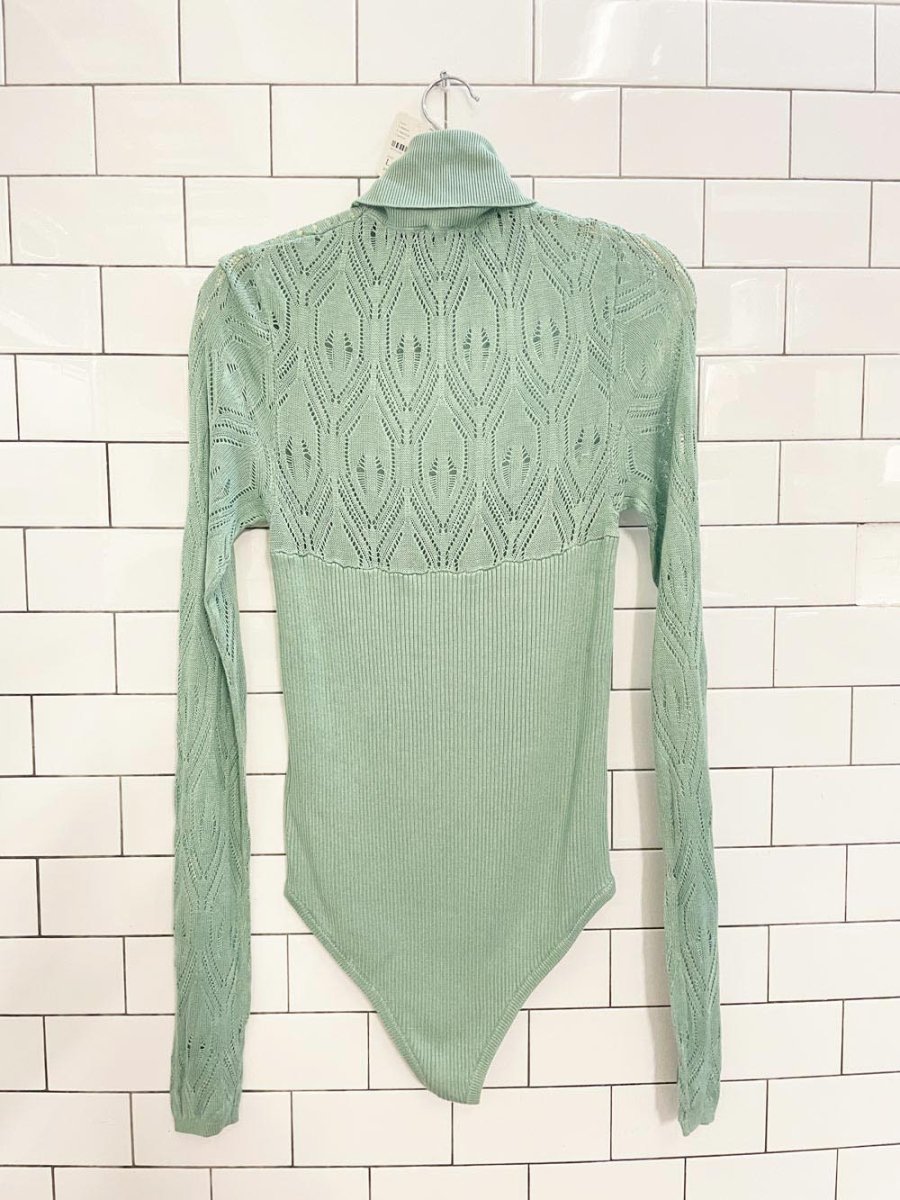 nwt intimately free people pretty in pointelle knit bodysuit - good market thrift store