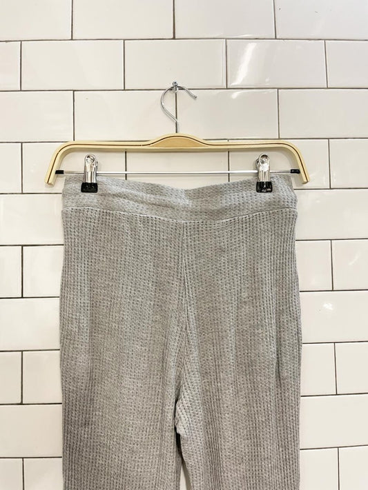 anthro l*space waffle knit jogger - good market thrift store