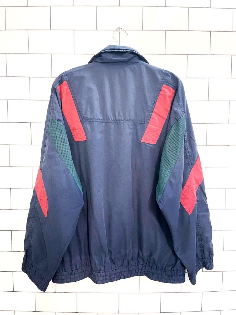 vintage 90s puma colourblock embroidered logo jacket - good market thrift store
