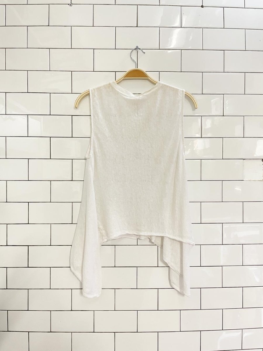 eileen fisher 100% organic linen drape tank - good market thrift store