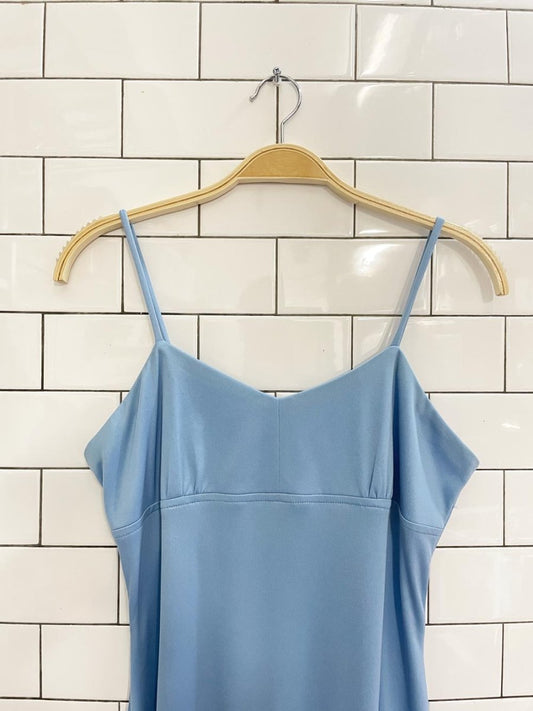 vintage 70s poly knit maxi dress w cape - good market thrift store