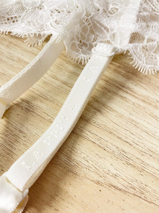la perla control fit garter belt with chantilly lace - good market thrift store