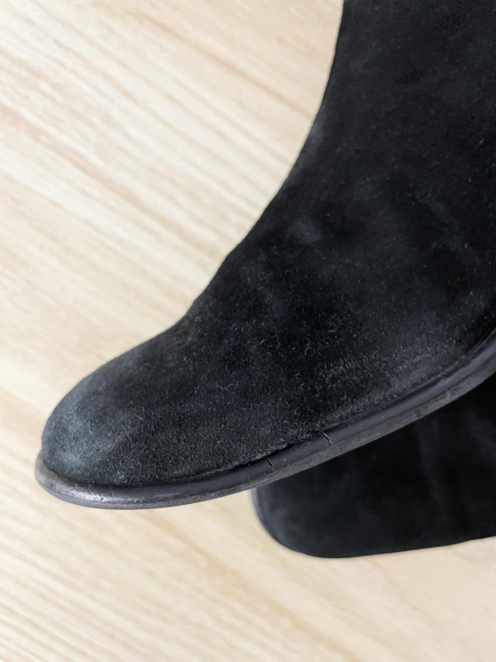 vintage browns couture lambskin suede tall leather boots - good market thrift store