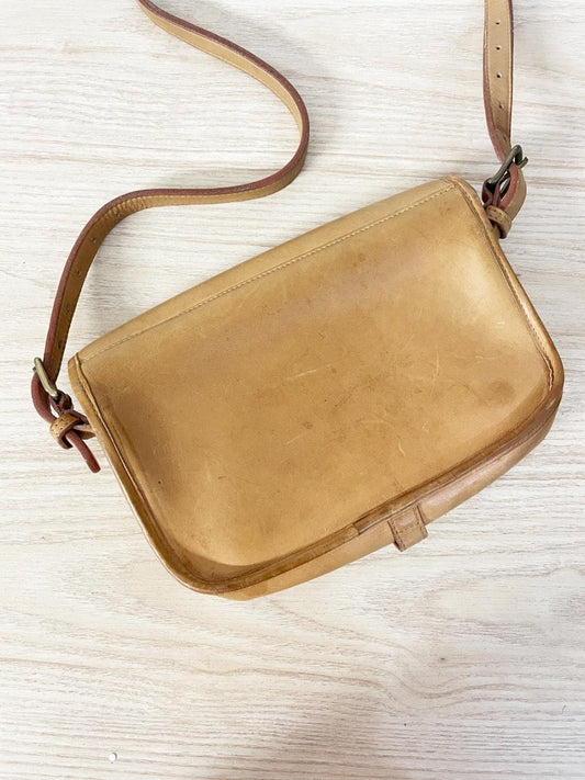 vintage leather saddle bag - good market thrift store